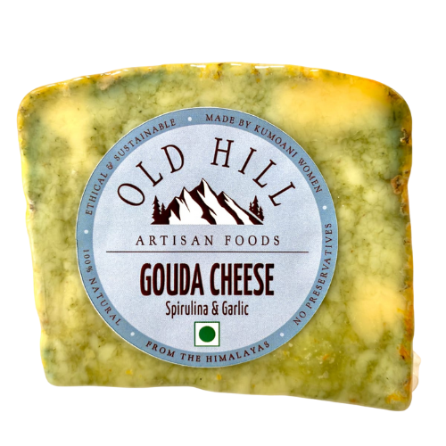 Old Hill Gouda Cheese Spirulina & Garlic 200gm