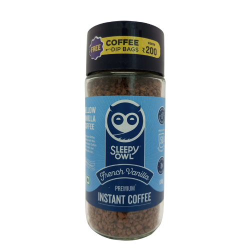 Sleepy Owl French Vanilla - Premium Instant Coffee 100gm