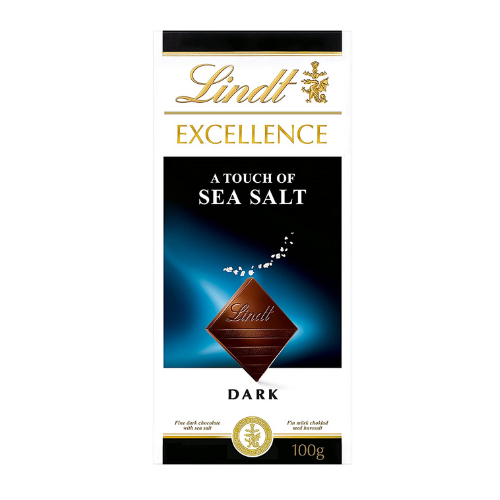 Lindt Sea Salt Dark Chocolate 100gm