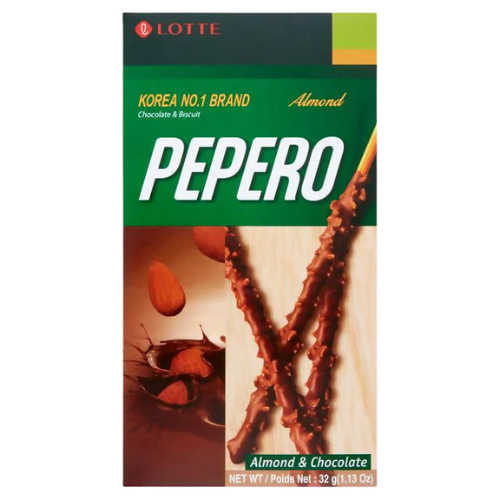 Lotte Pepero Almond & Chocolate 32gm