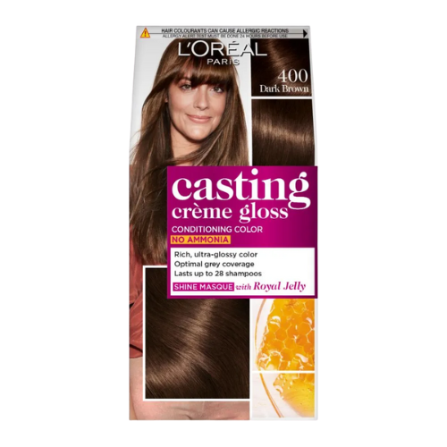 Loreal Paris Casting Creme Gloss 400 Dark Brown 87.5g+72ml