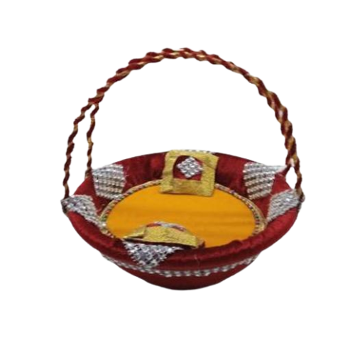 Basket Velvet With Handle 7