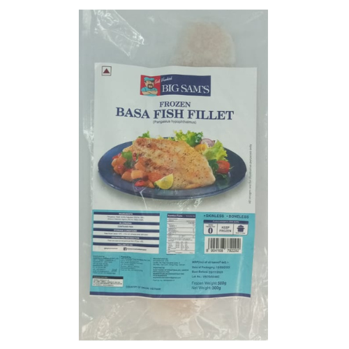 Big Sams - Frozen Basa Fish Fillet 500gm