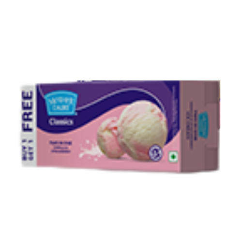 Mother Dairy Classics Two In One - Vanilla & Strawberry (Buy 1 Get 1) 700ml