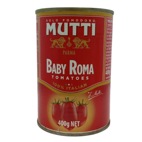 Mutti Baby Roma Tomatoes (Tin) 400gm