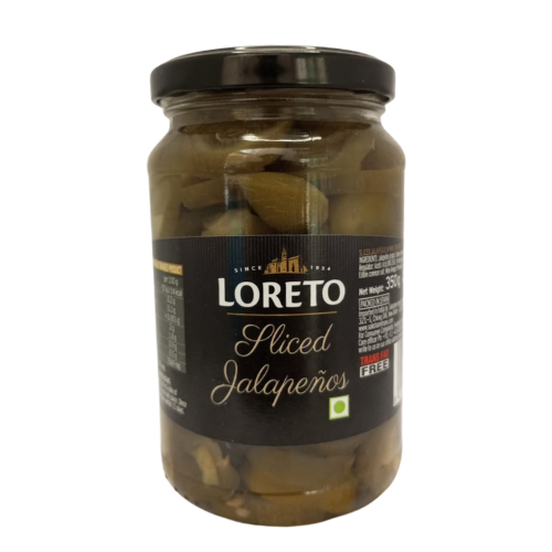 Loreto Sliced Jalapenos Olives 350gm