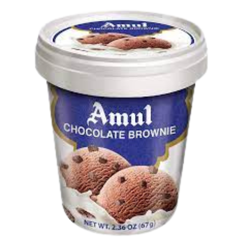 Amul Chocolate Brownie Ice Cream 125ml