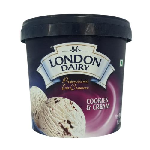 London Dairy Cookies & Cream Ice Cream 1L