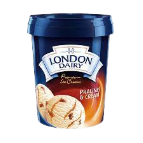 London Dairy Pralines Ice Cream 500ml