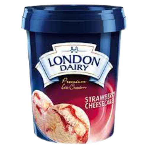 London Dairy strawberry Cheesecake Ice Cream 500ml