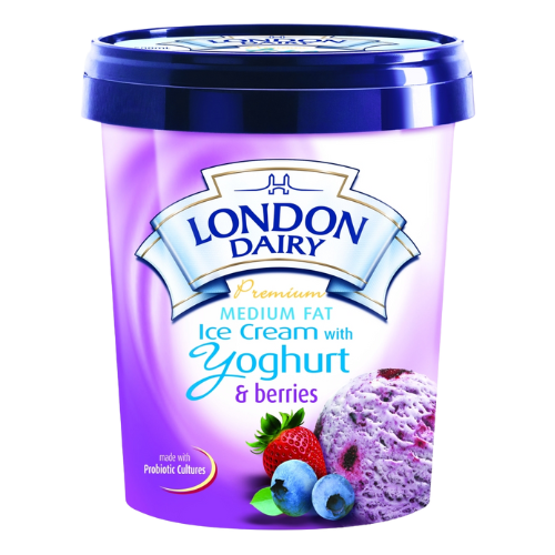 London Dairy Yoghurt & Berries Ice Cream 500ml