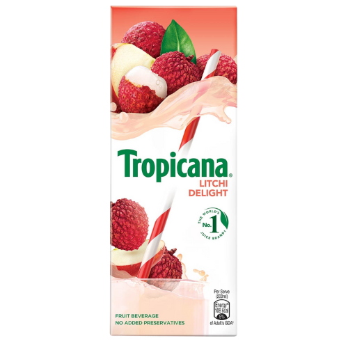 Tropicana Litchi Delight 180ml Tetra