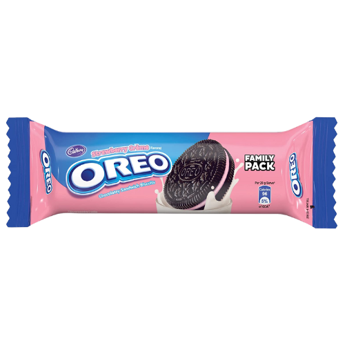 Cadbury Oreo - Strawberry Creme Biscuits 120gm