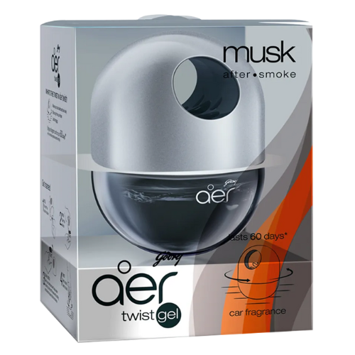 Godrej Aer - Twist Gel Car Fragrance (Musk) 45gm