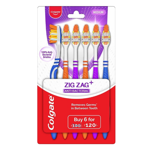 Colgate Zig Zag Tooth brush 6p