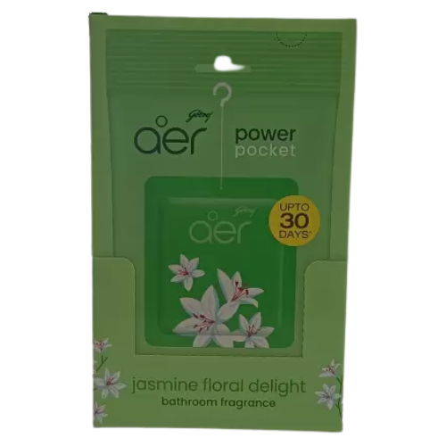 Godrej Aer Jasmine Floral Delight - Bathroom Fragrance 10gm