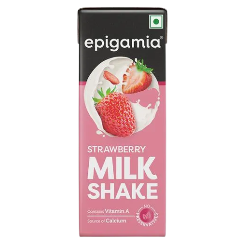 Epigamia Strawberry Milk Shake 160ml