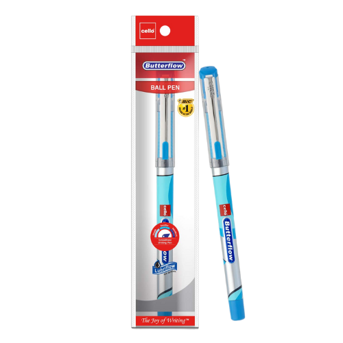 Cello Butterflow Ball Pen Blue 1pc