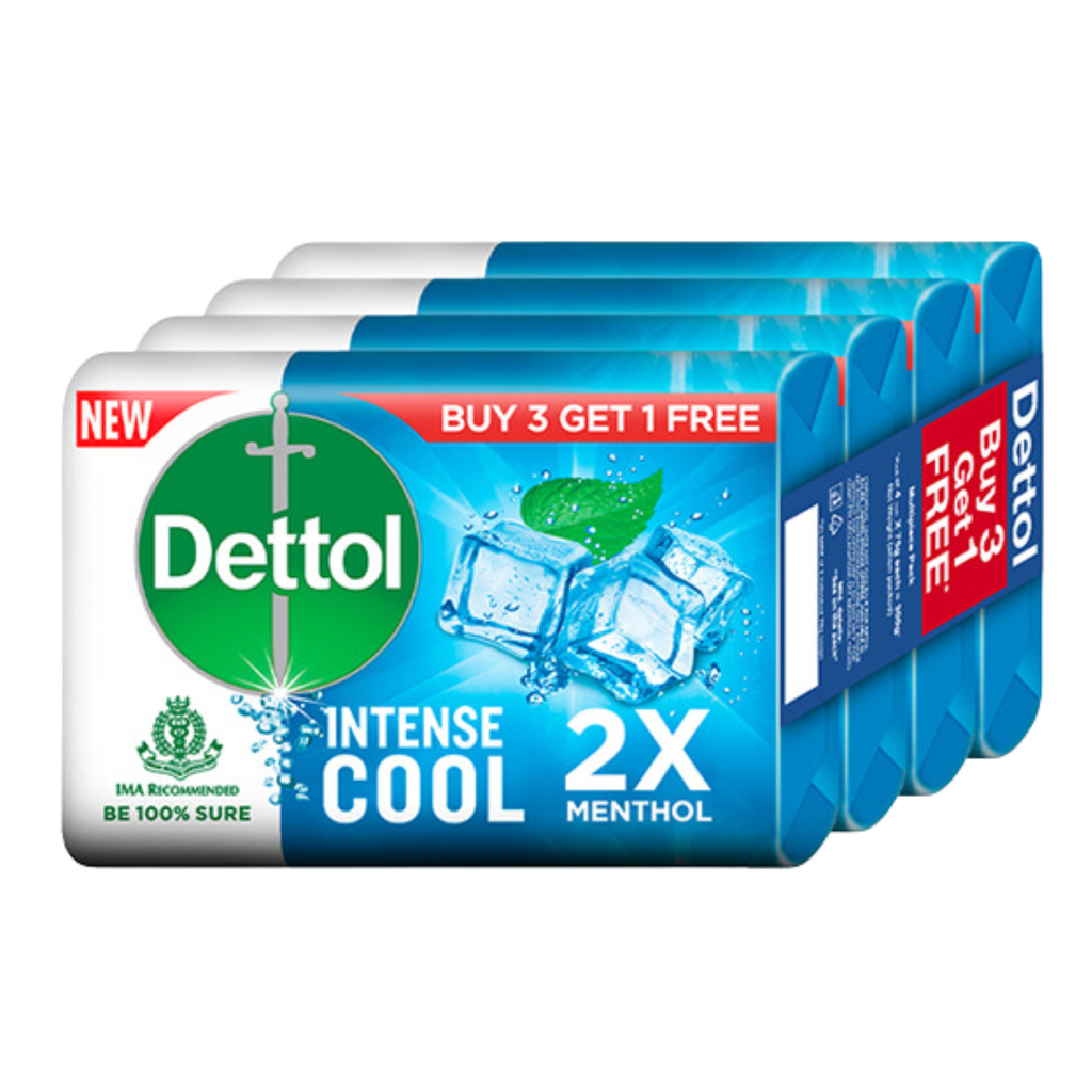 Dettol Cool Soap 75gm (Pack of 4)