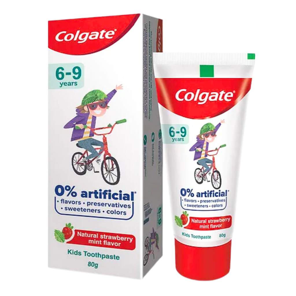 Colgate Kids 6-9 Years Natural Strawberry Mint 80gm