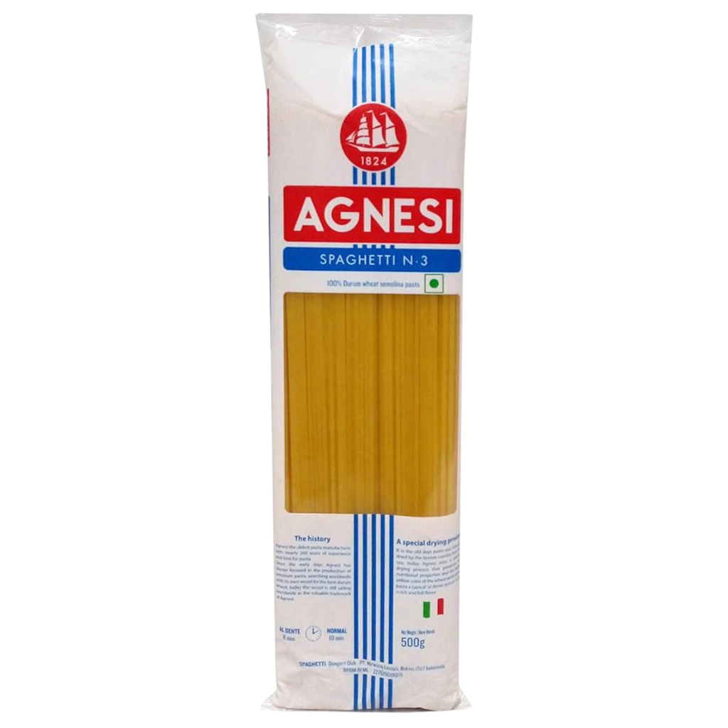 Agnesi Spaghetti Pasta (Durum Wheat 003) 500gm