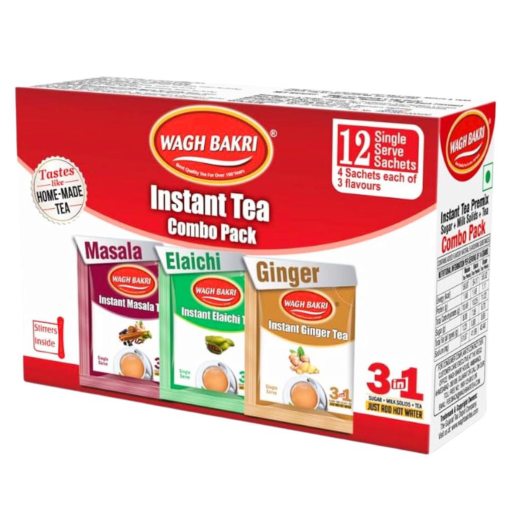 Wagh Bakri Instant Tea (Combo Pack 3 in 1) 168gm