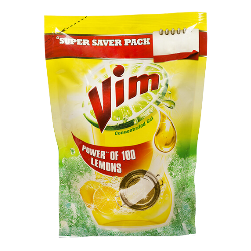 Vim Drop Lemon Liquid Pouch 500ml