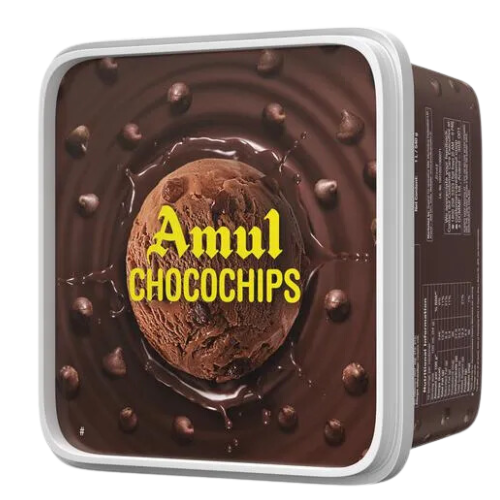 Amul Choco chips Ice Cream Tub 1L