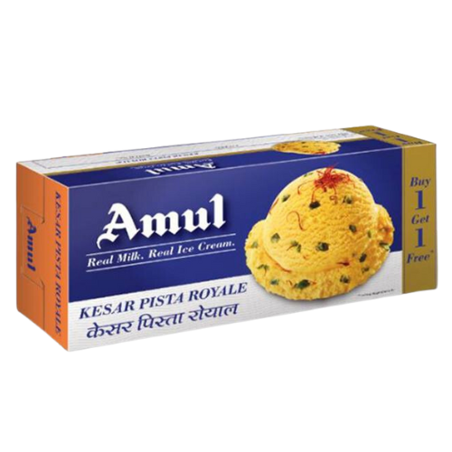 Amul Kesar Pista Royale Ice Cream (500ml+250ml)