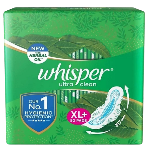 Whisper Ultra Clean Sanitary Pads XL + 60U