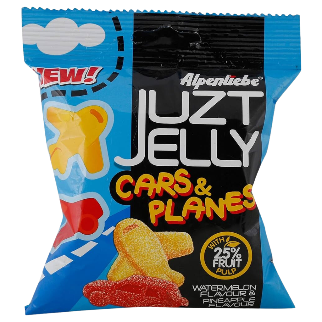 Alpenliebe Juzt Jelly Cars & Planes Watermelon & Pineapple Flavour 28.8g