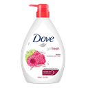 Dove Go Fresh Raspberry & Lime Scent Body Wash 1000ml