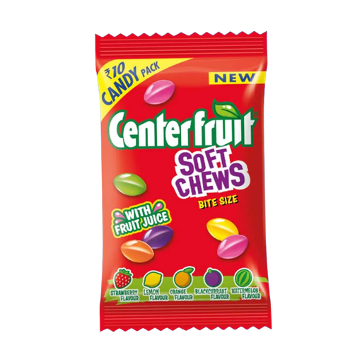 Center Fruit Soft Chews Sour With Fruits Flavour 15.5g