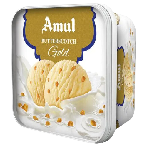 Amul Butterscotch Bliss Gold Ice Cream Tub 750ml