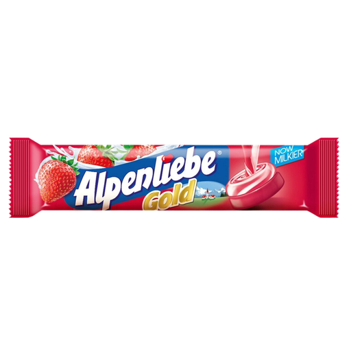 Alpenliebe Cream Strwberry Flavour Toffee 28g