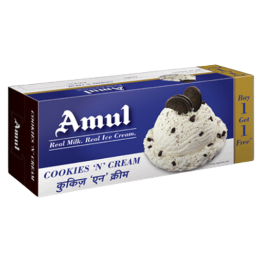 Amul Cookies N Cream Gold Ice Cream 750ml