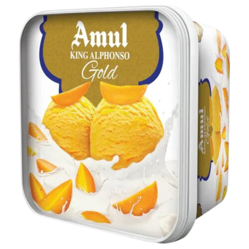 Amul King Alphonso Ice Cream Tub 1L