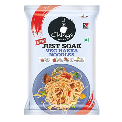 [R1354] Chings Just Soak Veg Hakka Noodles 600 gm