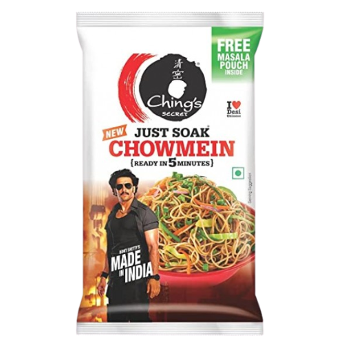 [R1352] Chings Just Soak Chowmein Noodles 140gm