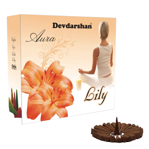 [R1434] Devdarshan Lily Fragrance - Dhoop Cone 40gm