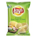 Lays American Style Cream & Onion Flavour 50Gm 20/mrp