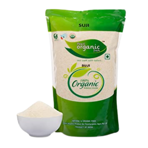 [R1887] Pearl Organic Suji 500gm