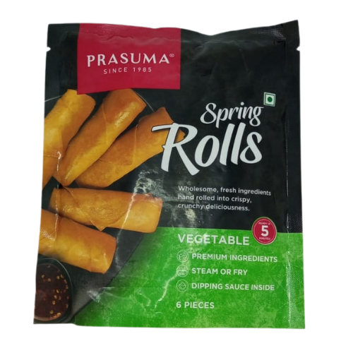 [R1938] Prasuma Spring Rolls - Veg (Frozen) 6Pcs