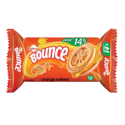 [R2172] Sunfeast Bounce Orange Cream Biscuits 0.14gm