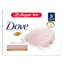 Dove Pink Rosa Beauty Bathing Bar, 125 g (Pack of 3)