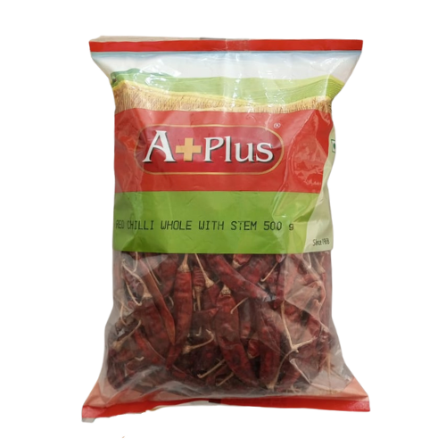 [R2583] A + Plus Red Chilli Whole 500gm