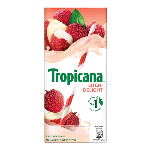 [R3855] Tropicana Litchi Delight 200ml Tetra