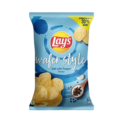 [R2852] Lays Wafer Style - Salt With Pepper Flav 52gm