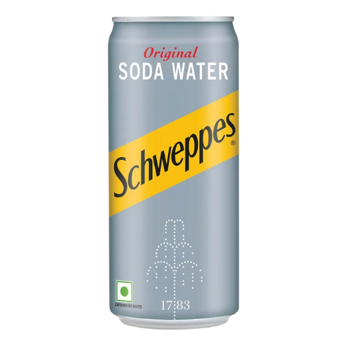 [R3754] Schweppes Soda Water Can 180ml