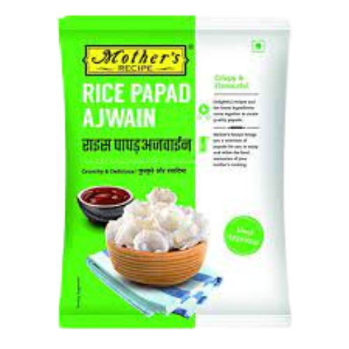 [R3506] Mothers Rice Papad Ajwain 75gm